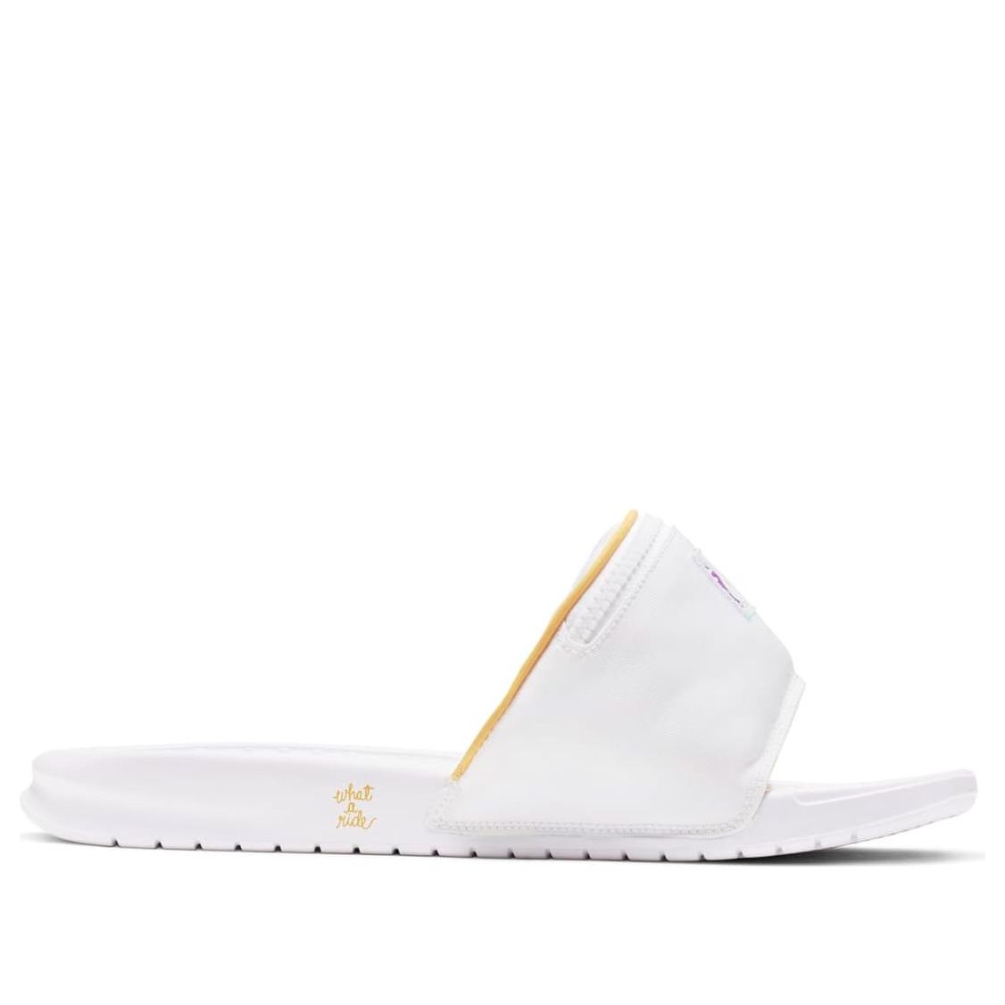 Nike Benassi JDI Fanny Pack Slides 'White Topaz Gold' CJ0604-100