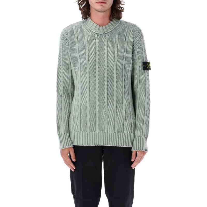 STONE ISLAND Pure Wool Sweater 'Sage' 7915568T1-V0055