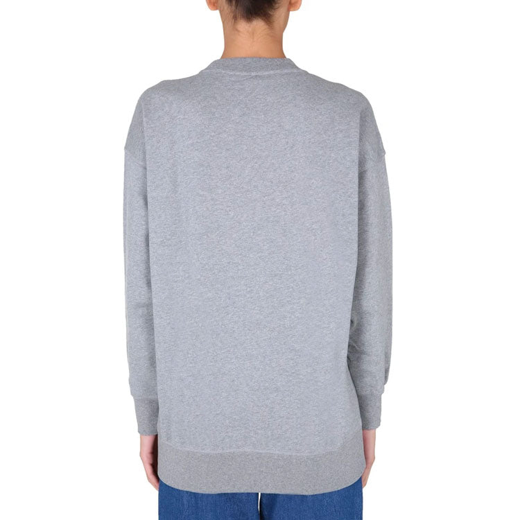 (WMNS) KENZO Alphabet Logo Round Neck Pullover Hoodie Gray FA62SW9214XH-95
