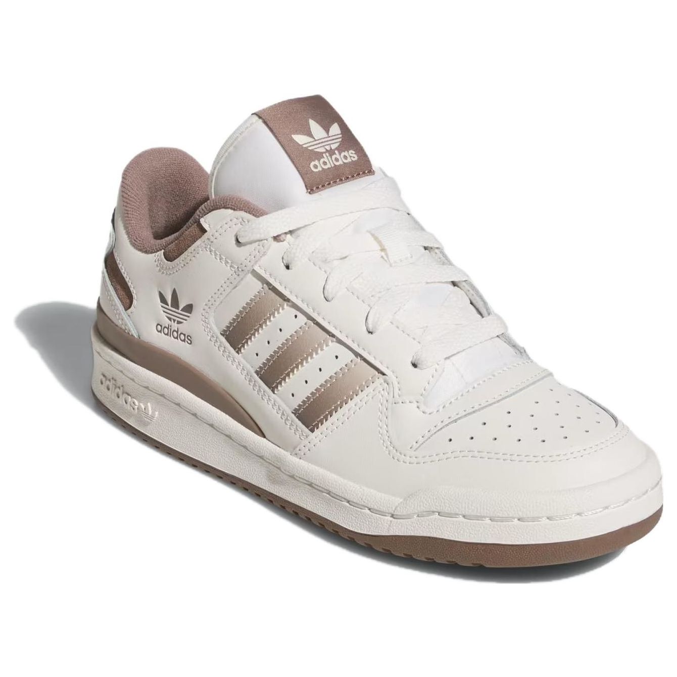 (WMNS) adidas Forum Low CL 'Wonder White Trace Brown' JI3257