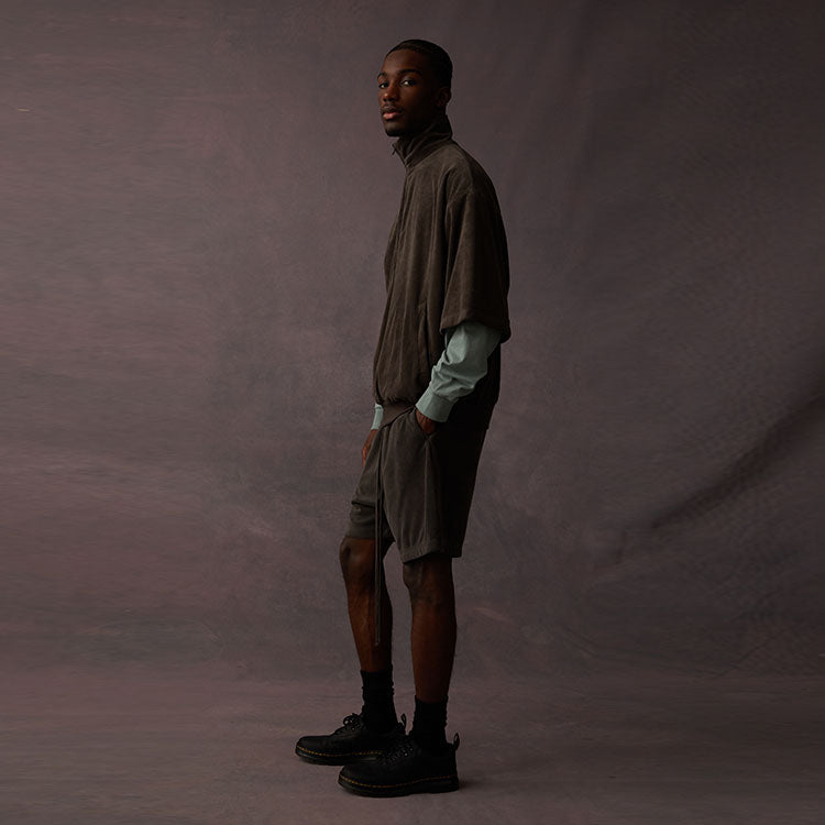 Fear of God Essentials Drop2 SS23 Half-Zip Sweatshirt 'Off-Black' 125BT224090F