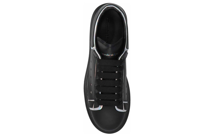 Alexander McQueen Oversized Sneaker 'Black Silver Holo' 645868WIBNV1587