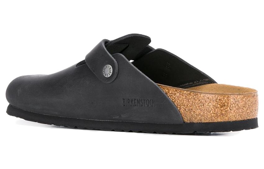 Birkenstock Boston Narrow 'Oiled Leather Black' 0059463