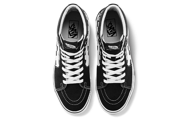 Vans Paint Drip Checkerboard Sk8-Hi Shoes 'Black White' VN0A5HXV6UP