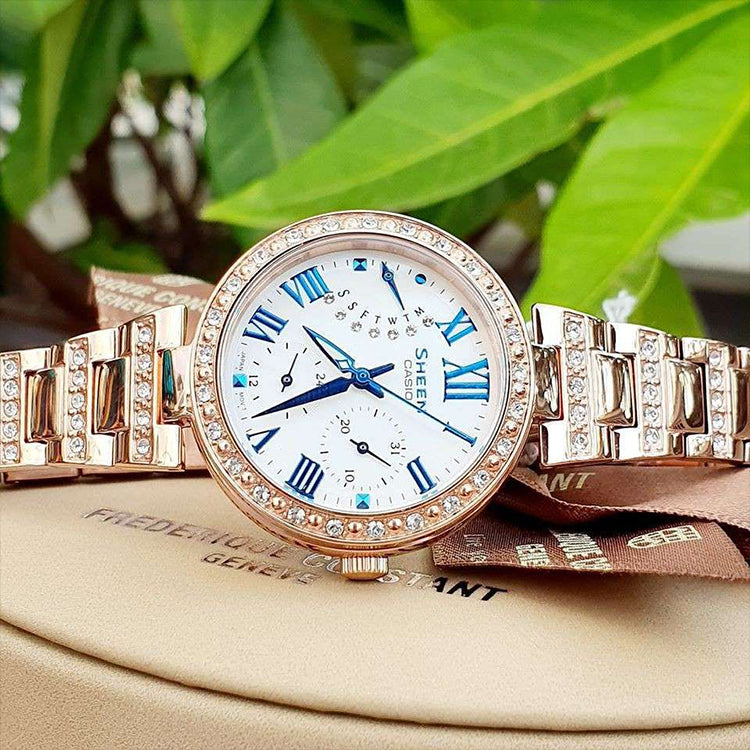 CASIO SHEENSeries es Rose-Golden Rose Gold Analog SHE-3043BPG-7A
