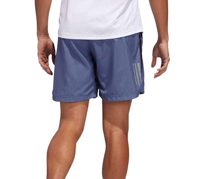 adidas Side Reflective Stripe Training Sports Shorts Blue EI6339