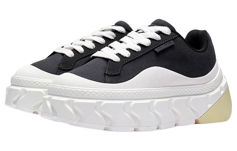 (WMNS) Li-Ning CF Skate Shoes 'Black White' AGCS230-1