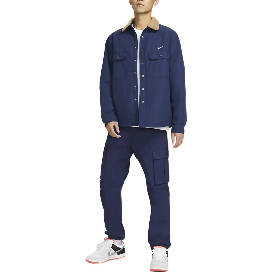 Nike SB Padded Flannel Jacket 'Navy' DQ6329-410