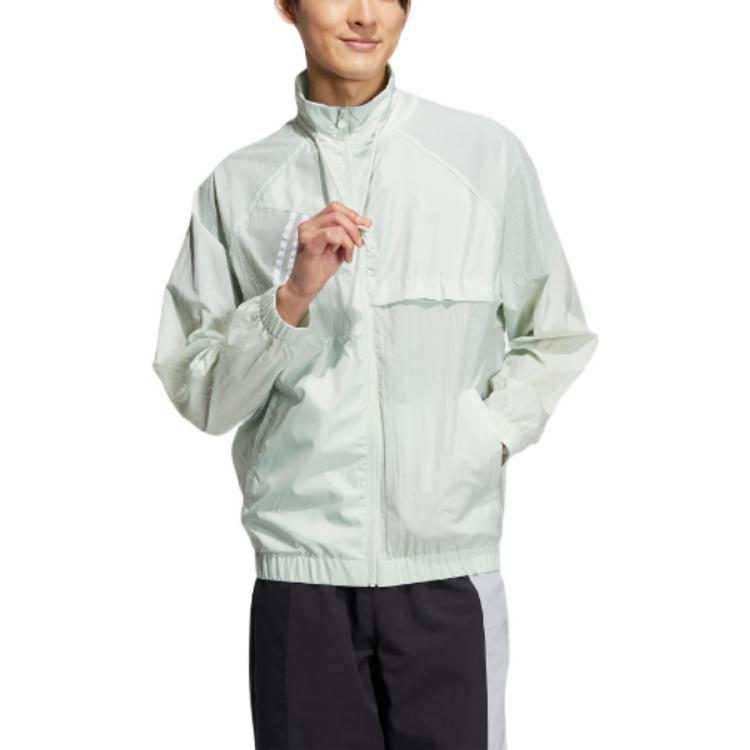 adidas neo U Vbe Wb 3 Solid Color Stripe Sports Unisex Jacket HN4748