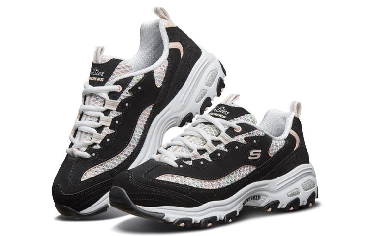 (WMNS) Skechers D'lites 1.0 13144-BKLP