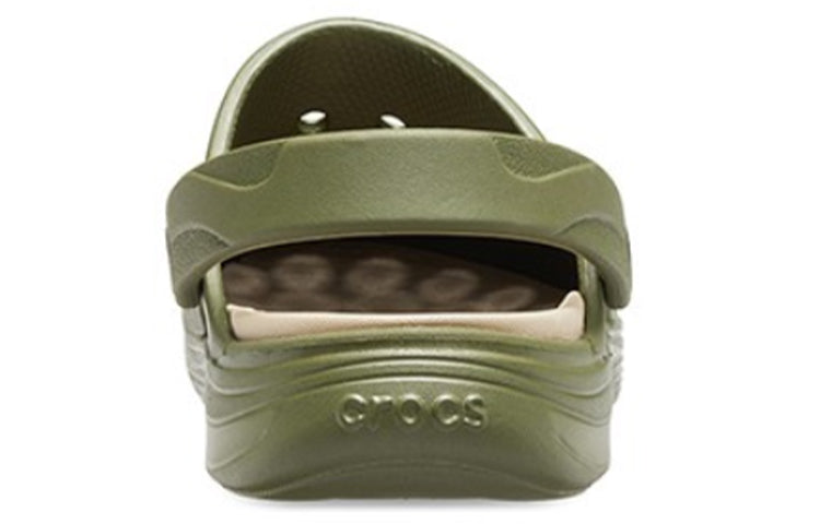 Crocs Reviva Beach Army Green Sandals 205852-3TQ