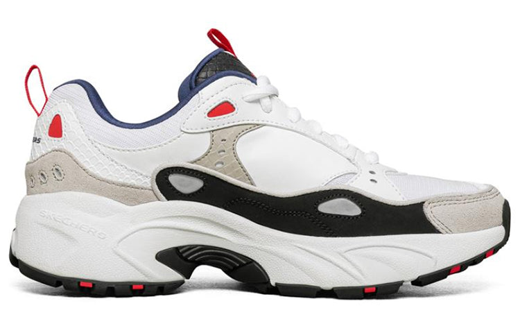 (WMNS) Skechers Stamina Sneakers White/Grey/Red 88888383-WGRD