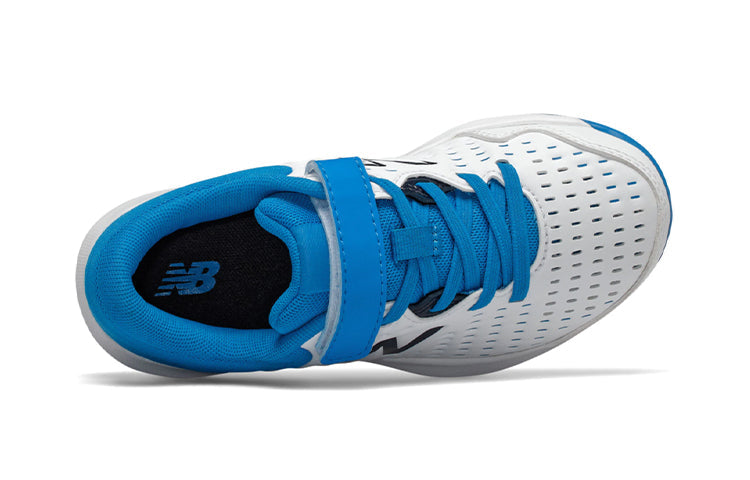 New Balance Juniors 696v4 Tennis White/Blue KCV696R4