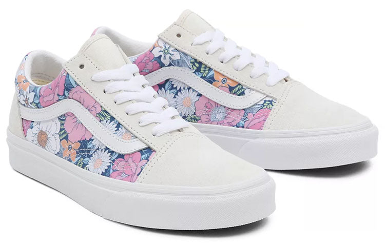 Vans Retro Floral Old Skool 'White Blue' VN0A5KRFB0G