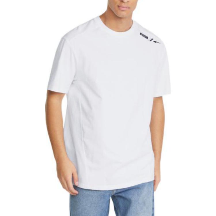 PUMA Graphic Rubber Printed T-Shirt 'White' 849536-02