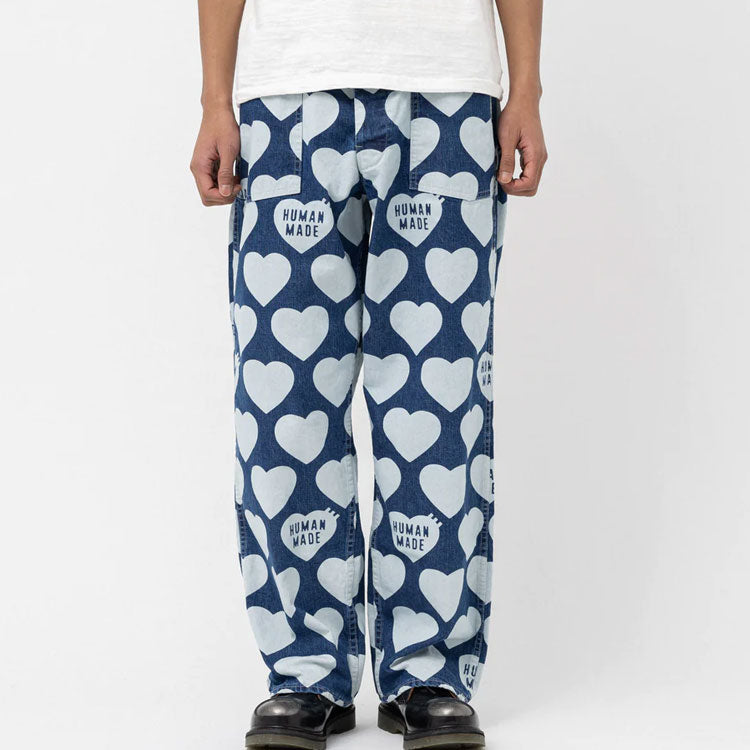 HUMAN MADE Heart Baggy Denim Pants 'Indigo' HM25PT013