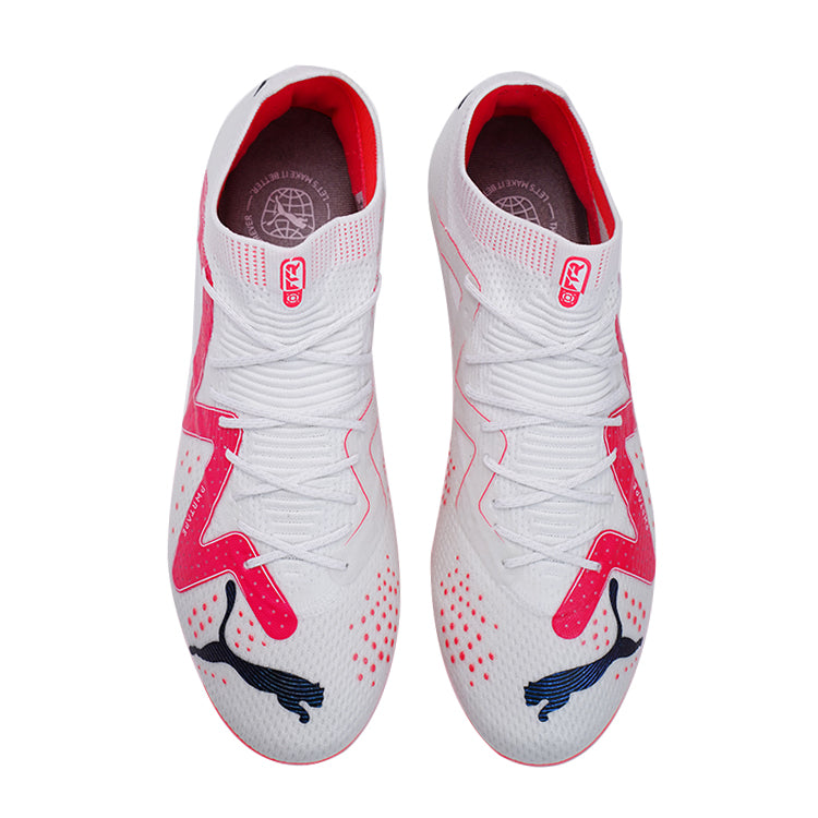 PUMA Future Ultimate FG/AG ' White-PUMA Black-Fire Orchid' 107355-01