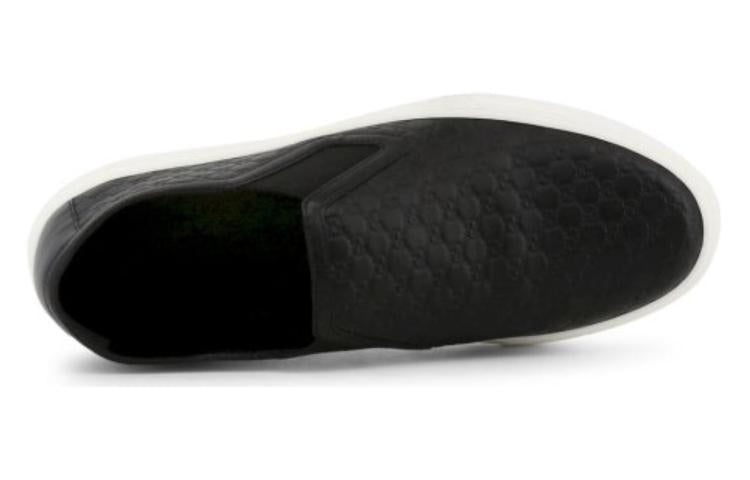 (WMNS) Gucci Microguccissima Pattern Leather Slip On 'Black' 473974-D4710-1000