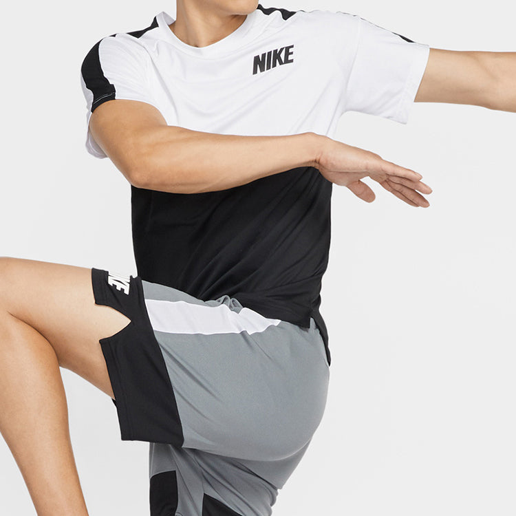Nike Dri-FIT Training Short-sleeve Tee Men BlackWhite CU4047-100