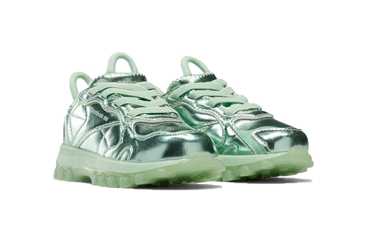 (TD) Reebok Cardi B x Classic Leather 'Semi Pixel Mint' HR0446