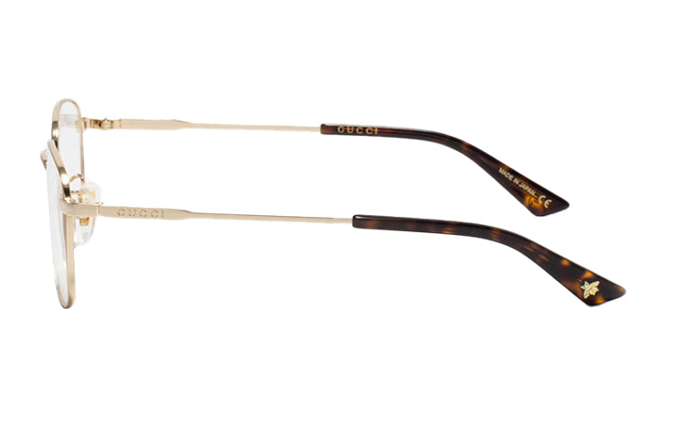 Men's Gucci Series Business Version Metallic Optical Glasses Frame Gold Color GG0861OA-005
