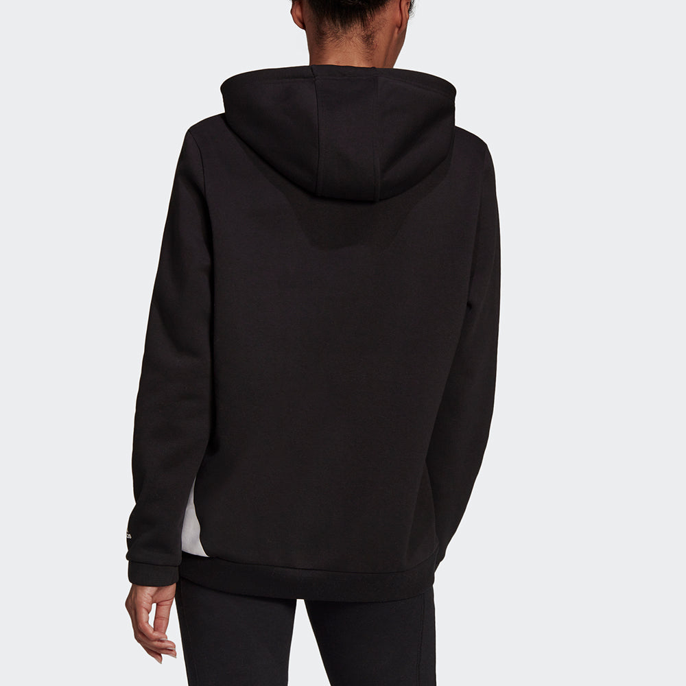 (WMNS) adidas Colorblock Large Logo Sports Hoodie Black HI1204