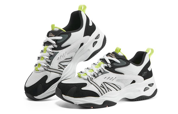 (WMNS) Skechers D'lites 4.0 'White Black' 896134-WBK