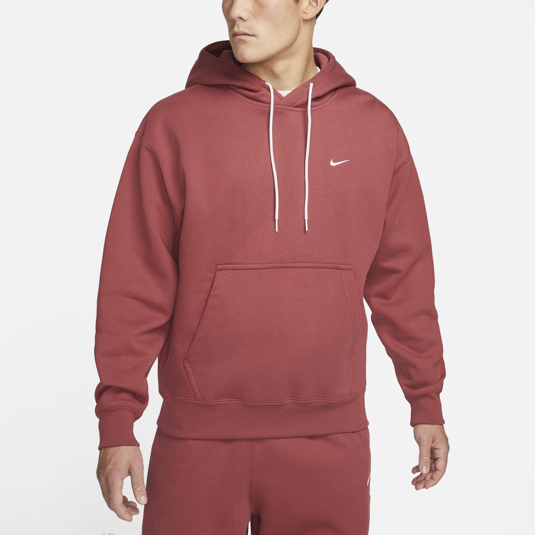 Nike Series LAb Embroidered Logo Drawstring Hooded Sports 'Red' DA0316-661