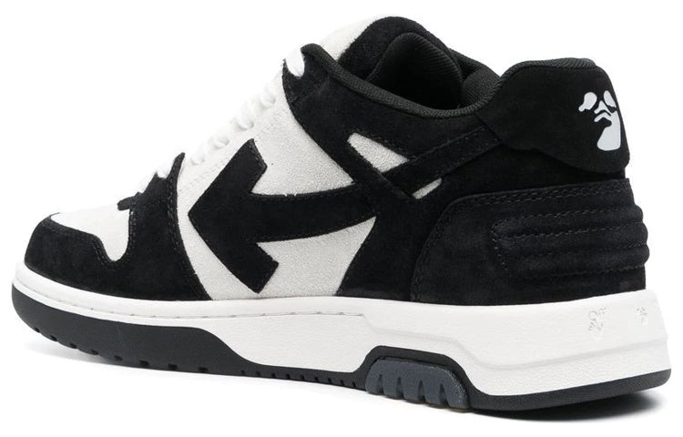 Off-White Out Of Office Low-Top Sneakers 'Black White' OMIA189F22LEA0020110