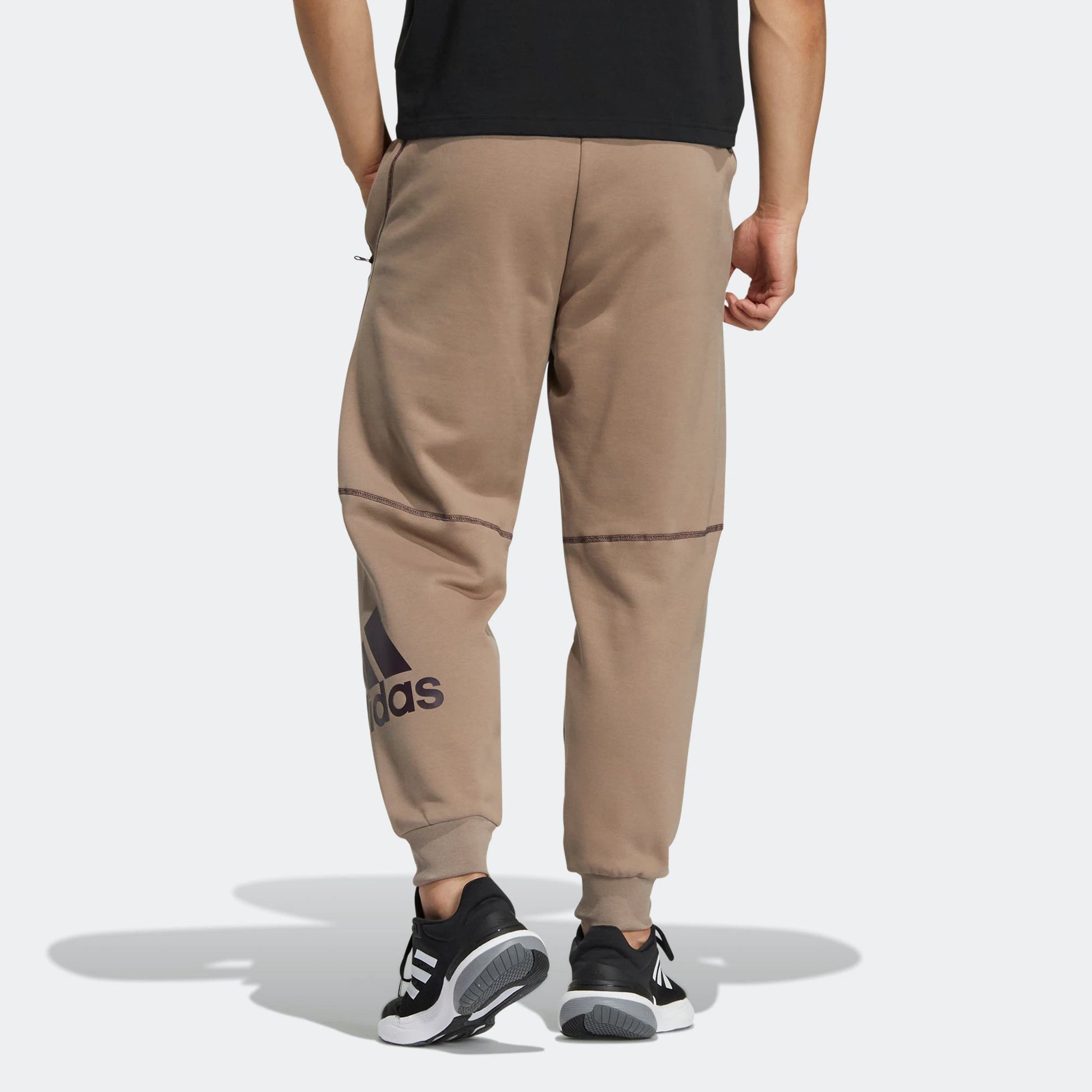 adidas Logo Sweatpants 'Brown' HN8994