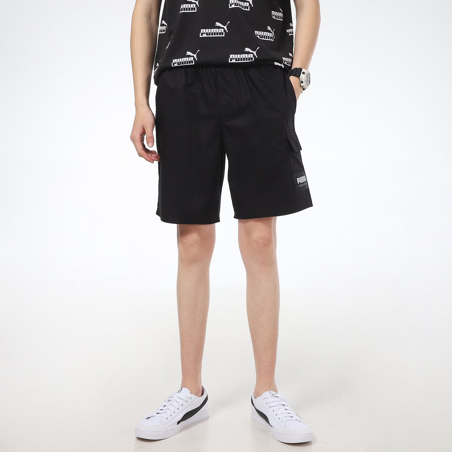 PUMA Cargo Shorts 'Black' 845860-01