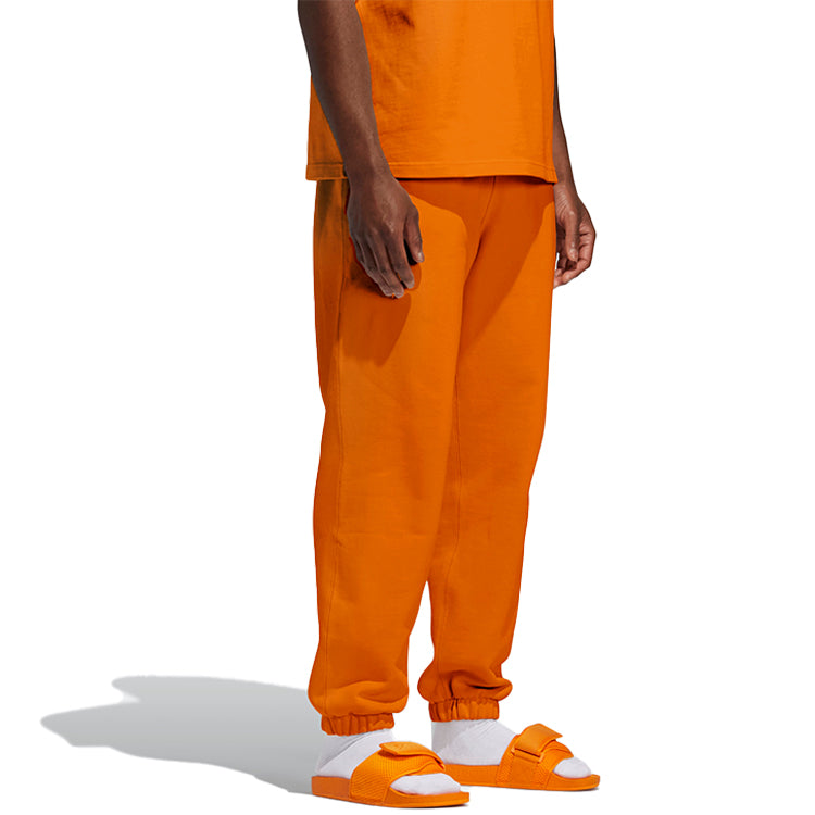 adidas originals Pw Basics Pant Loose Casual Sports Long Pants Couple Style Orange GH4385
