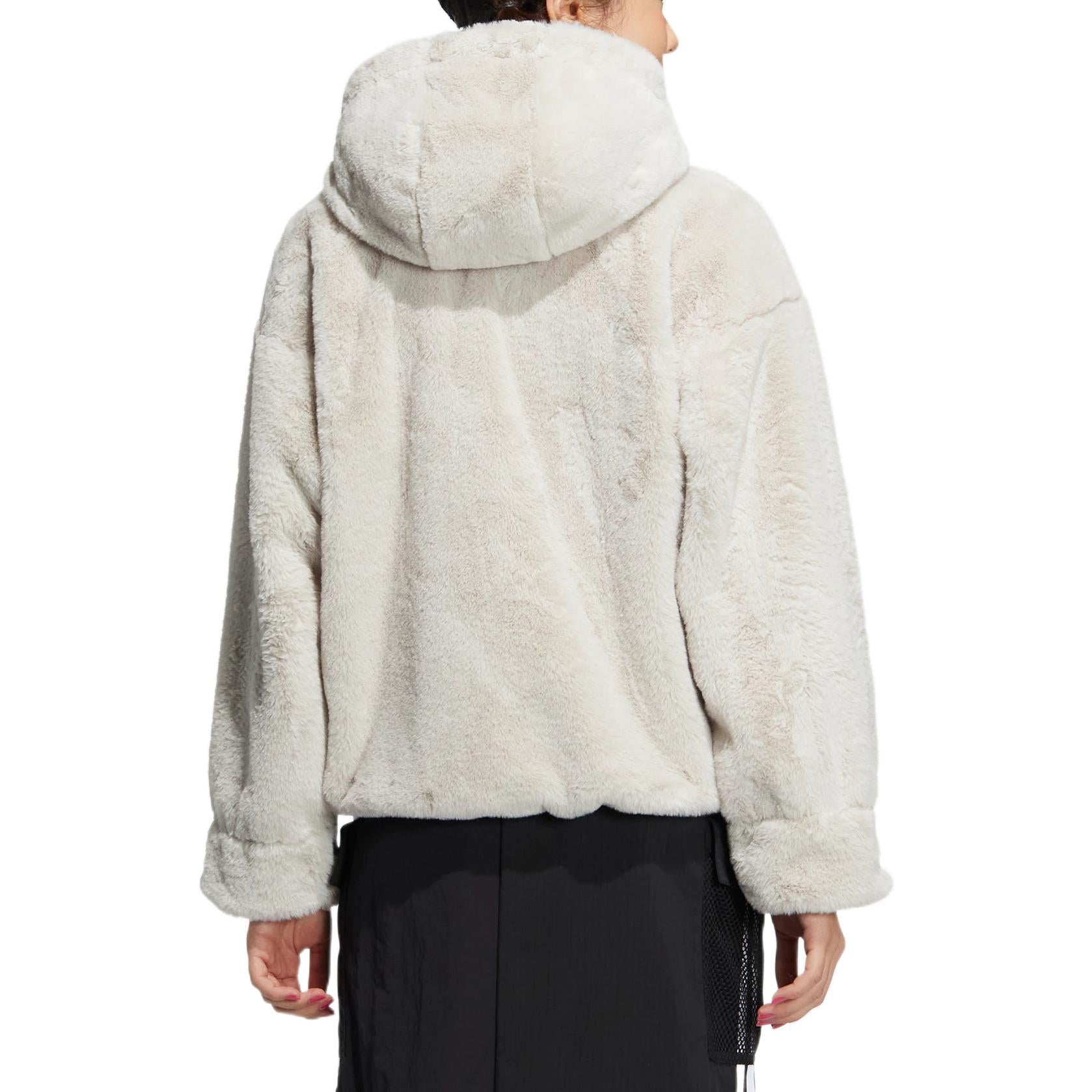 (WMNS) adidas Neo Winter Fur Jacket Asia Sizing 'White' HZ2433
