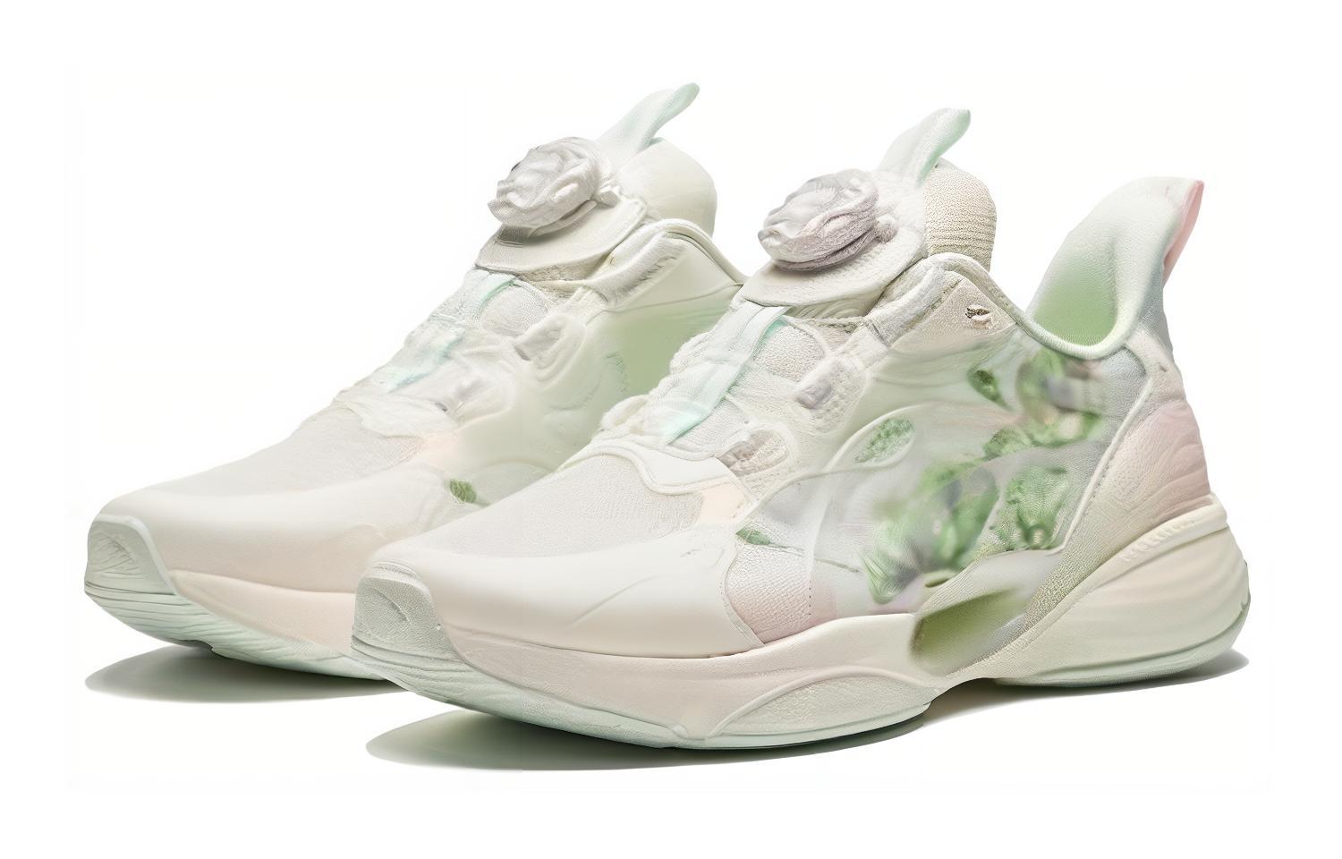 (GS) ANTA Running Series Sneakers 'Beige Green' 322425520-3