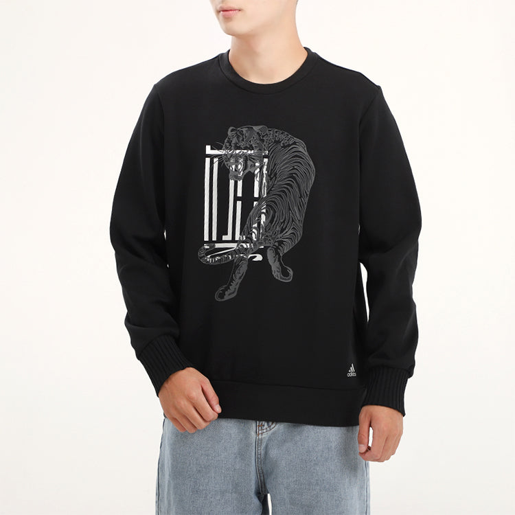 adidas Wuji Graphic Sweatshirt 'Black White' GF4040