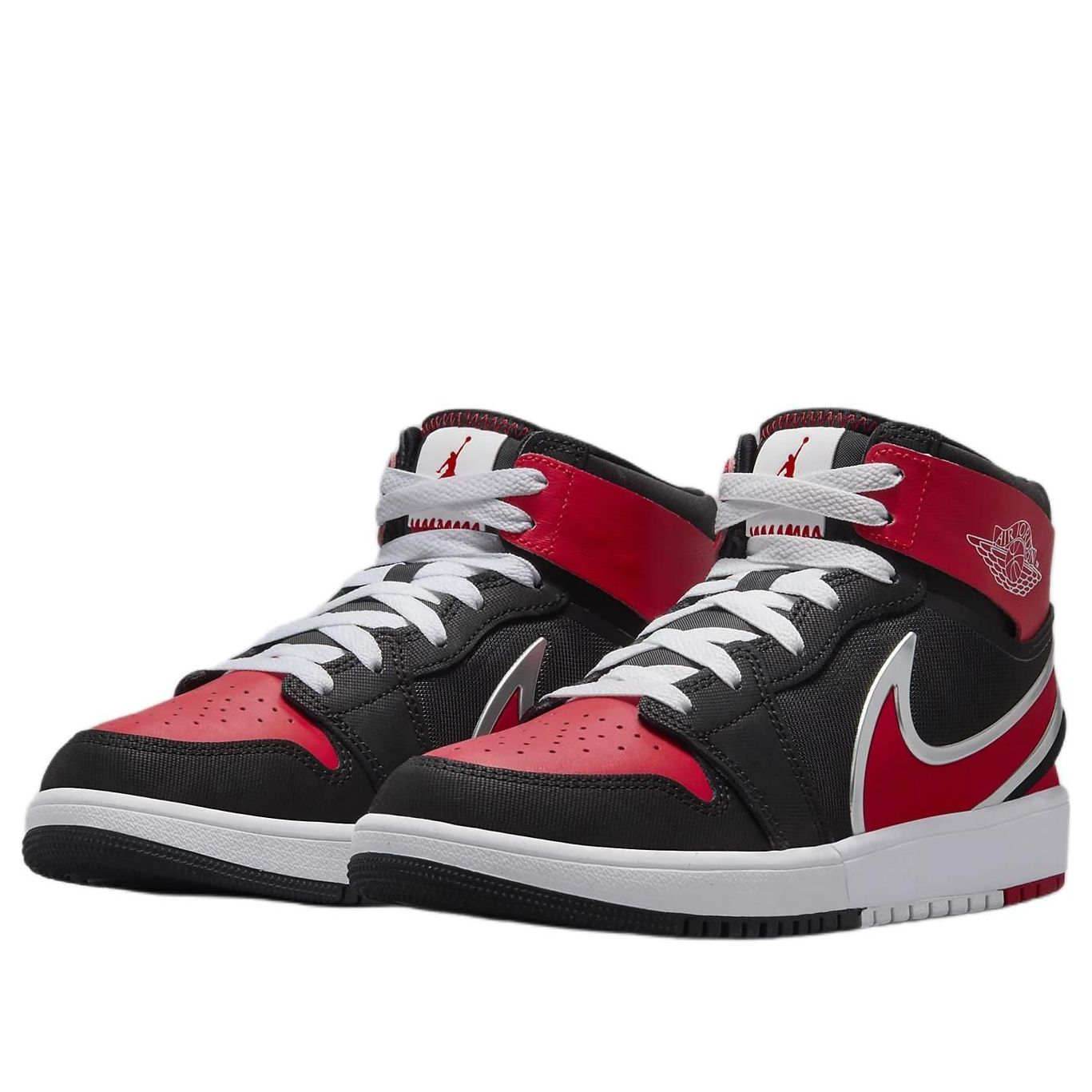 (GS) Air Jordan 1 Mid RM EasyOn 'Black White University Red' FQ1281-006