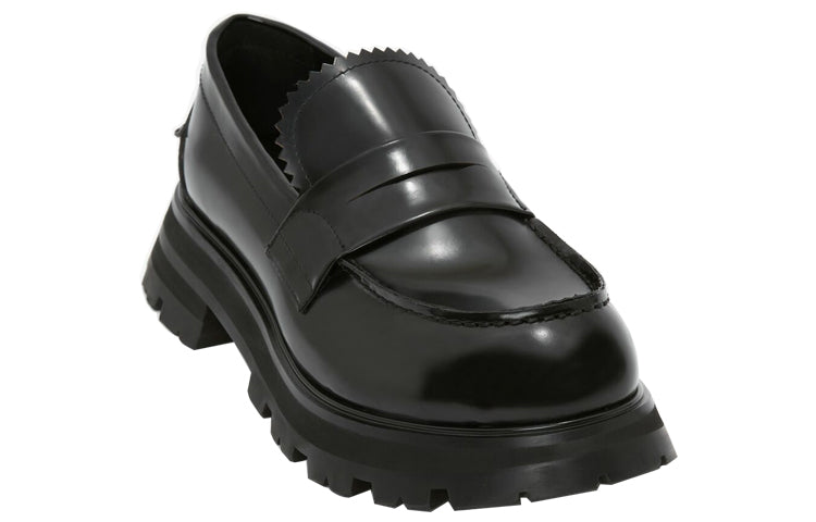(WMNS) Alexander McQueen Wander Loafer 'Black' 664618WHZ801000