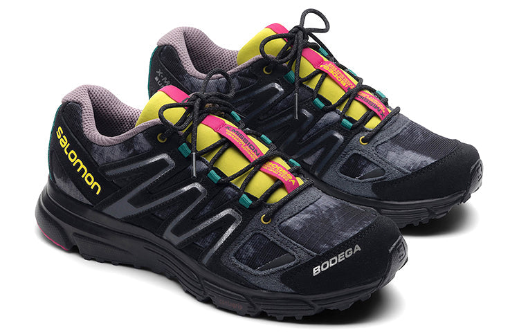 Bodega x SALOMON X-Mission 4 Suede 'Black yellow' 417145