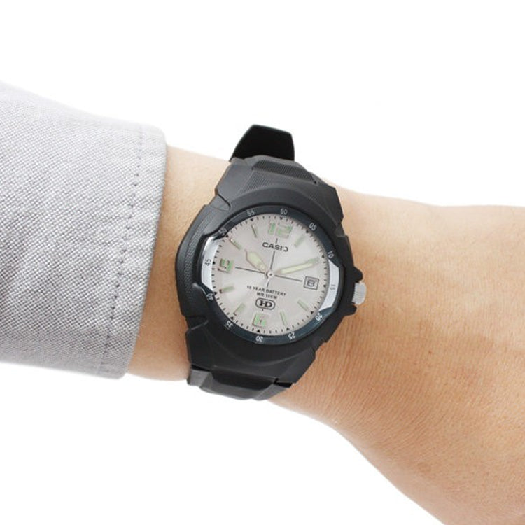 CASIO Quartz Waterproof Sports Mens White Analog MW-600F-7A