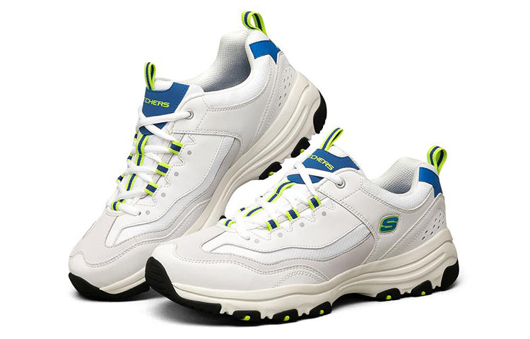 Skechers D'Lites I-Conik Low-Top Running Shoes White/Blue 8790091-WBLU
