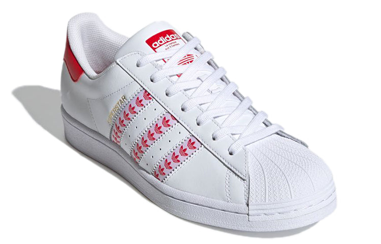 adidas Originals Superstar Sneakers 'White Red' FY3495