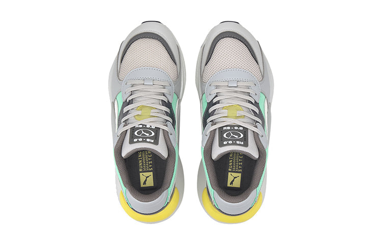 (GS) PUMA Rs 9.8 Fresh Low Top Running Shoes Black/Grey/Green 372060-02