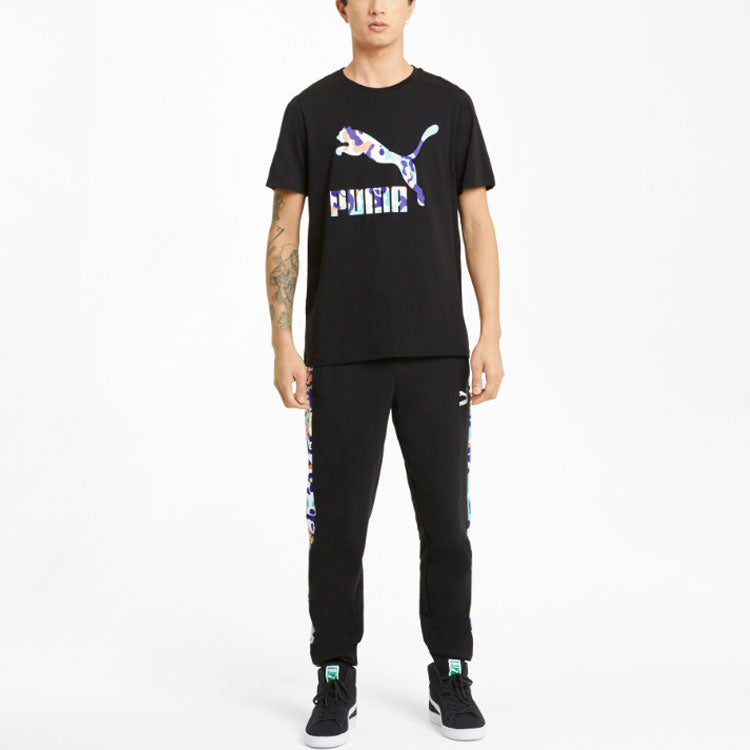 PUMA Classics Graphic Infill Tee 'Black' 599821-51