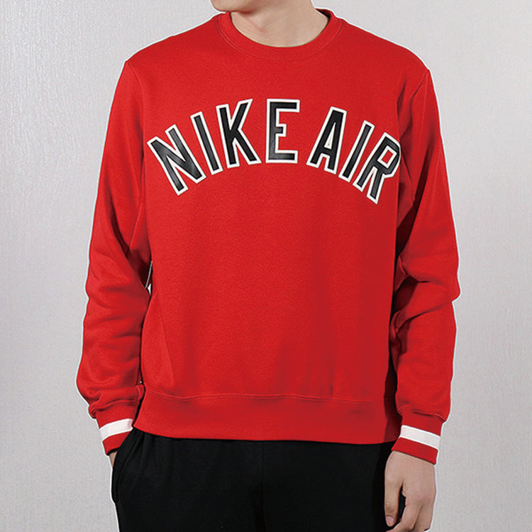 Nike Knit Round Neck Athleisure Casual Sports Red AR1823-657