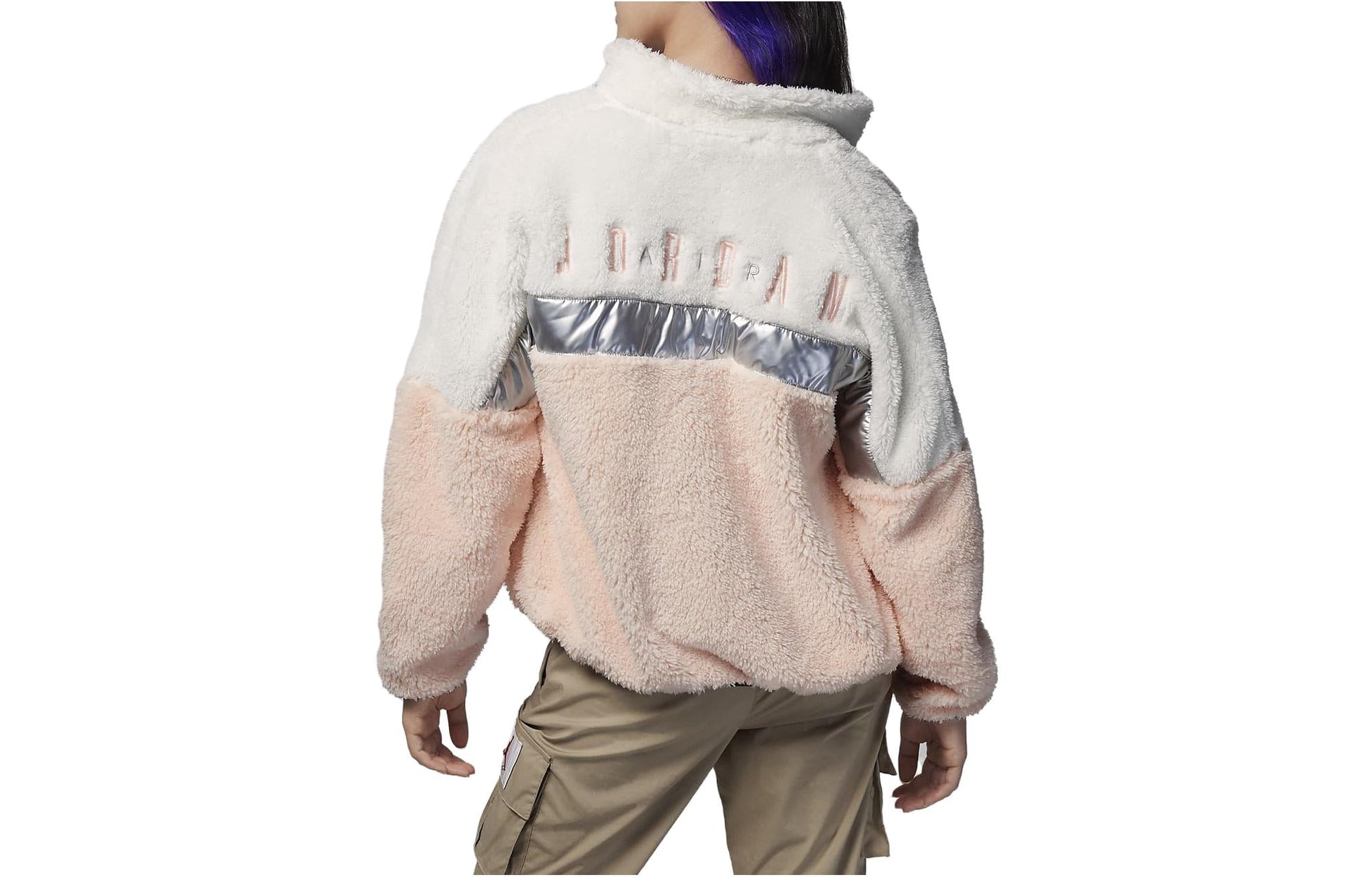 (GS) Air Jordan Fleece Jacket 'Pink' FD5041-133