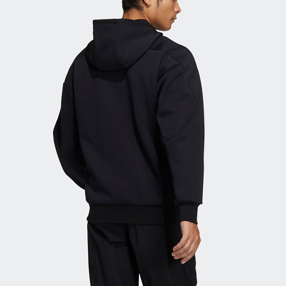adidas Sports hooded casual Jacket Black H39237