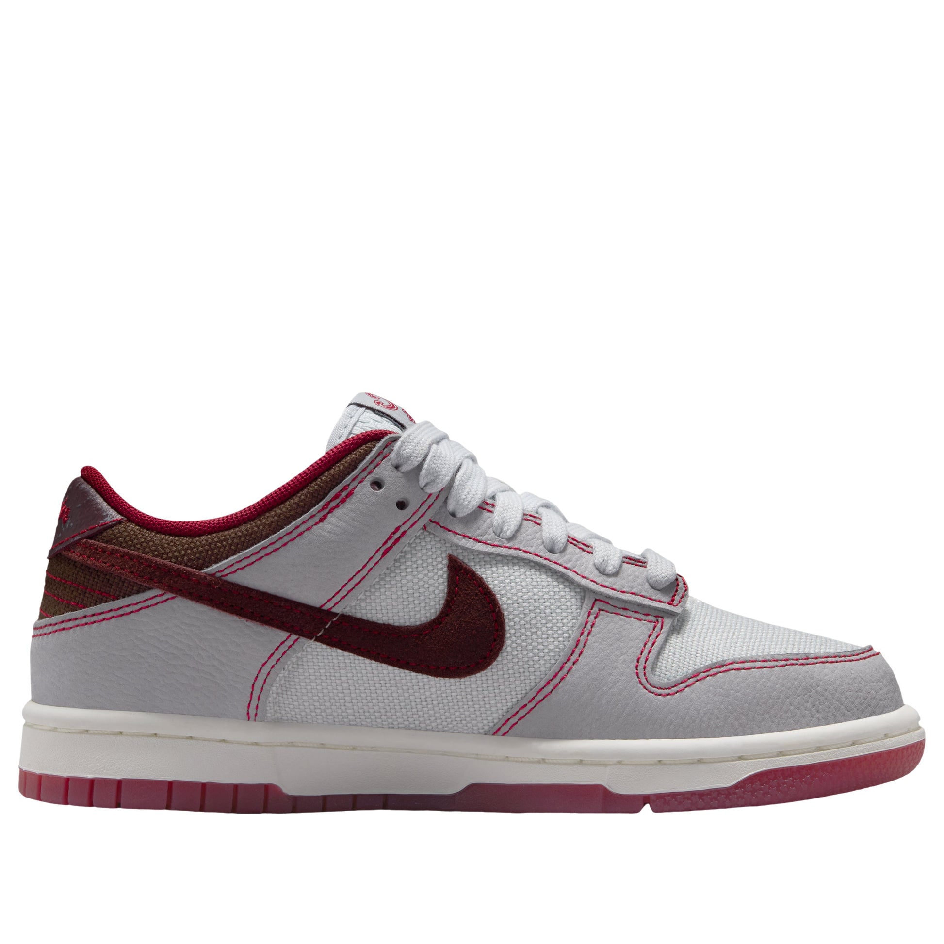 (GS) Nike Dunk Low LV8 'Pure Platinum Burgundy Crush' IO9743-002