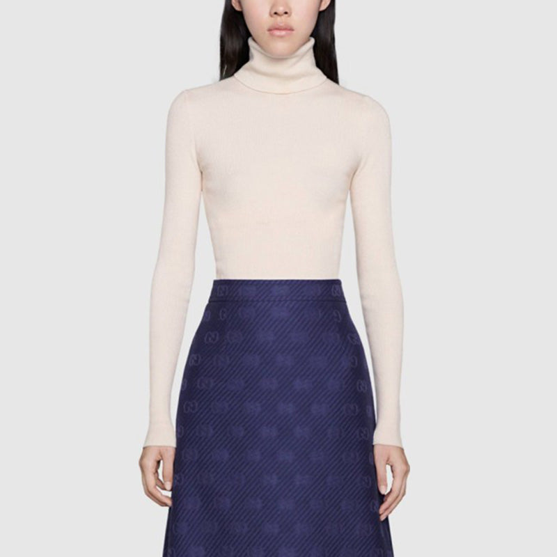 (WMNS) Gucci SS21 Wool Slim Fit High Collar Long Sleeves Knitwear 467680-XKA7X-9163