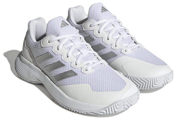 (WMNS) adidas GameCourt 2.0 'White Silver Metallic' HQ8476