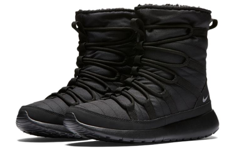 (GS) Nike Roshe One Hi 'Black Metallic Silver' 807758-001